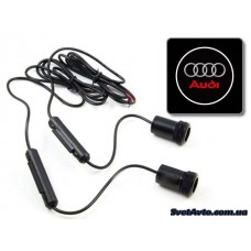 Логотипный светодиодный проектор_ AUDI_ (пл.) (комп.)