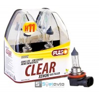 Лампы PULSO/галогенные H11/PGJ19-2 12v55w clear/plastic box (комп.)