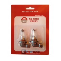 лампа авто_AG AUTO_HB4 12V 55W P22d_(№40145)_блистер 2шт. (комп.)