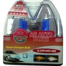 40108 Автомобільна галогенна лампа H11 12V 55W PGJ19-2 Super White 4800K set к-т (комп.)
