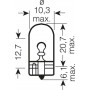 лампа авто ук_OSRAM_2825-02B W5W 12V W2.1x9.5d_ (комп.)