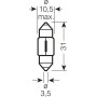 лампа авто ук_OSRAM_6438 C10W 12V SV8.5-8_ (шт.)