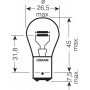 лампа авто ук_OSRAM_7528 P21/5W 12V BAY15d_ (шт.)