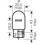 лампа авто ук_OSRAM_7504_WY21W 12V W3x16D (шт.)