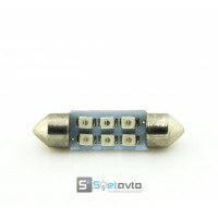T11 AC (C5W) 6smd (3528) 36мм СИНИЙ_12V_C-P.(31112) (шт.)