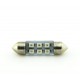 T11 AC (C5W) 6smd (3528) 36мм СИНИЙ_12V_C-P.(31112) (шт.)