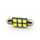 T11 AC (C5W) 6smd (5050) ОБМАНКА+радиат._36мм_12V_C-P.(32130) (шт.)