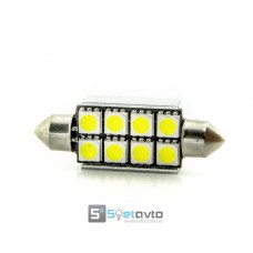 T11 AC (C5W) 8smd (5050) ОБМАНКА+радиат._41мм_12V_C-P.(32150) (шт.)
