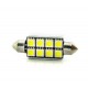 T11 AC (C5W) 8smd (5050) ОБМАНКА+радиат._41мм_12V_C-P.(32150) (шт.)
