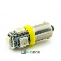 T8 (T4W BA9s) 5smd (5050) желтый_12V_C-P.(14115) (шт.)