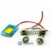 Плата COB 18LED 12v 16х26мм (T10, T4w, AC) 120 lm БЕЛЫЙ_C-P.(33100) (шт.)