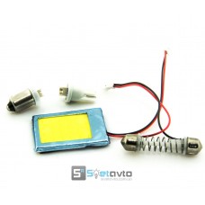 Плата COB 24LED 12v 26х36мм (T10, T4w, AC) 150 lm БЕЛЫЙ_C-P.(33120) (шт.)