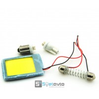 Плата COB 36LED 12v 30х40мм (T10, T4w, AC) 200 lm БЕЛЫЙ_C-P.(33140) (шт.)
