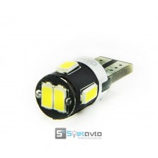 T10 (W5W) 6smd (5630)_CANBUS_черн. корпус_12V_C-Р.(10275) (шт.)