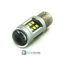 T15 (BA15s) 21smd (3535) + Линза_Белый (1156)_12V_C-Р.(11331) (шт.)