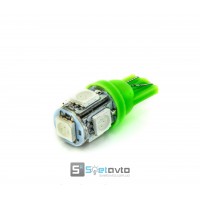 T10 (W5W) 5smd (5050) ЗЕЛЕНЫЙ_12V_C-P.(10180) (шт.)