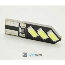 T10 (W5W) 6smd (5630) BLACK PCB_БЕЛЫЙ_12V_C-L-P.(10274) (шт.)