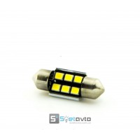 T11 AC (C5W) 6smd (3535) CAN_ 36мм_12V_C-P.(31118) (шт.)