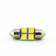 T11 AC (C5W) 4smd (5050) 31мм_12V_C-P.(31138) (шт.)