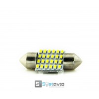 T11 AC (C5W) 24smd (3014) с ДР 31мм БЕЛЫЙ_12V_C-P.(31350) (шт.)