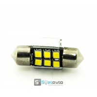 T11 AC (C5W) 6smd (2835) ОБМАНКА_ 31мм_12V_C-P.(31410) (шт.)