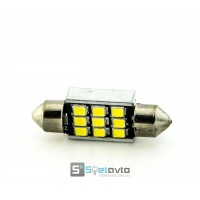 T11 AC (C5W) 9smd (2835) ОБМАНКА_ 36мм_12V_C-P.(31420) (шт.)