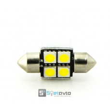 T11 AC (C5W) 4smd (5050) ОБМАНКА+радиат._31мм_12V_C-P.(32110) (шт.)
