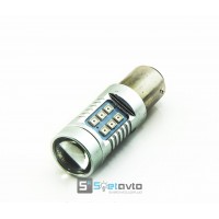 T25 (BAY15d) 21smd (3535) + Линза_КРАСНАЯ (1057)_12V_C-Р.(57166) (шт.)