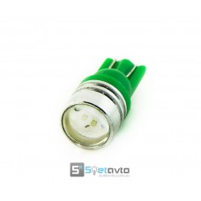 T10 (W5W) 1,5W линза ЗЕЛЕНЫЙ_12V_C-P.(50107) (шт.)