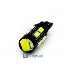 T10 (W5W) 12smd (5630) + Линза_черн. корпус_12V_C-L-Р. (10277) (шт.)