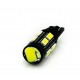 T10 (W5W) 12smd (5630) + Линза_черн. корпус_12V_C-L-Р. (10277) (шт.)