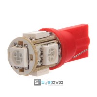 T10 (W5W) 5smd (5050) КРАСНЫЙ_12V_C-P.(10170) (шт.)