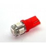 T10 (W5W) 5smd (5050) КРАСНЫЙ_12V_C-P.(10170) (шт.)
