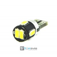 T10 (W5W) 6smd (5630) CANBUS черн. корпус 12V C-Р.(10275)
