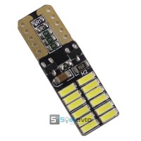 T10 (W5W) 24smd (4014) +драйв.+CAN_ICE Blue_12V_C-P.(10243) (шт.)