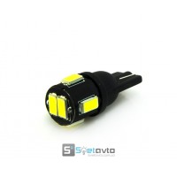 T10 (W5W) 6smd (5630)_черн. корпус_12V_C-Р.(10278) (шт.)