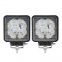 LED-фары раб.св._9LED(3W) Epistarm 10-30V/27W/2150Lm/6000K_КВАДРАТ. (шт.)