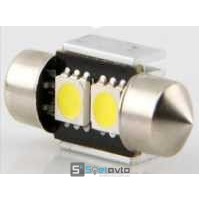 T11 AC (C5W) 2smd (5050) ОБМАНКА+радиат._31мм_12V_C-P.(32100) (шт.)